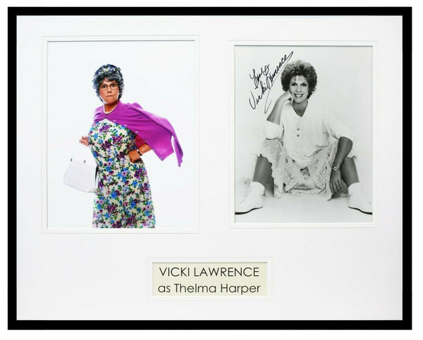 Vicki Lawrence Signed Framed 16x20 Photo Display Mama's Family Thelma Harper