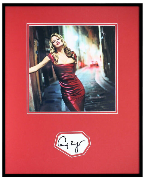 Claudia Schiffer Signed Framed 16x20 Photo Display 