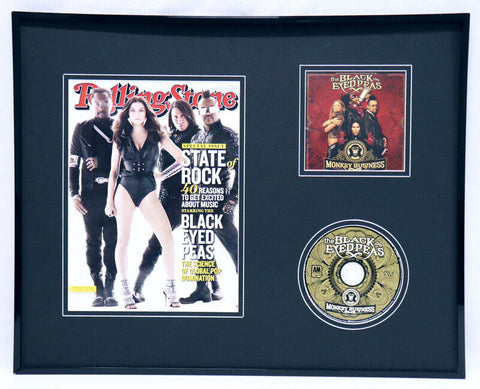 Black Eyed Peas 16x20 Framed 2010 Rolling Stone Cover & Monkey Business CD Set