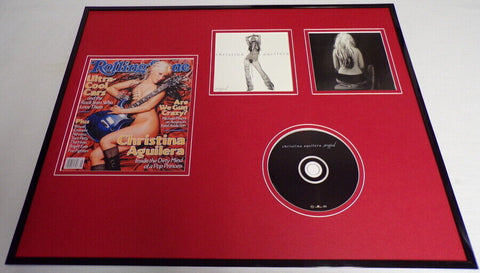 Christina Aguilera Framed 16x20 Stripped CD & Rolling Stone Cover Set