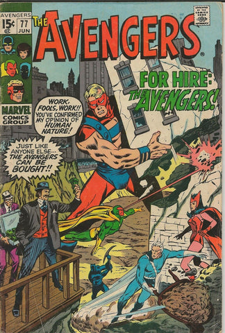 Avengers #77 ORIGINAL Vintage 1970 Marvel Comics 