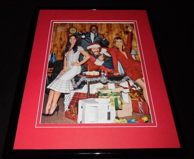 Office Christmas Party Cast 2016 Framed 11x14 Photo Display Jennifer Aniston