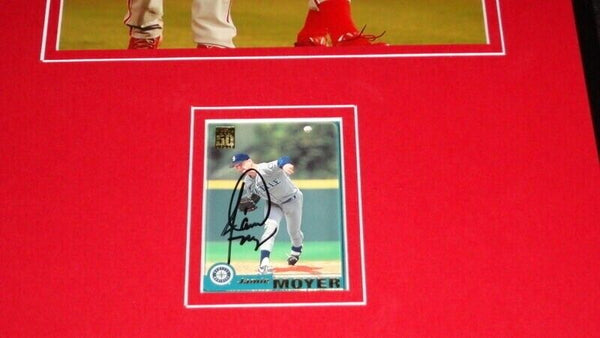 Jamie Moyer Signed Framed 11x17 Photo Display Phillies Mariners