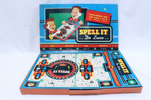 ORIGINAL Vintage 1955 Cadaco Spell It Deluxe Board Game  