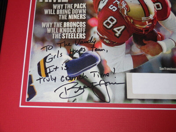 Brent Jones Signed Framed 1998 Sports Illustrated Magazine Cover 49ers