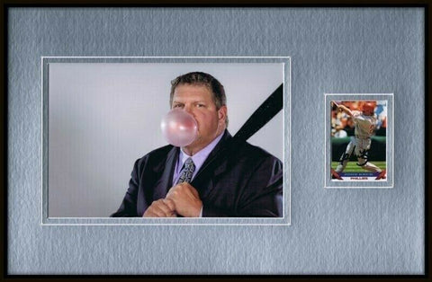 John Kruk Signed Framed 11x17 Photo Display ESPN Phillies