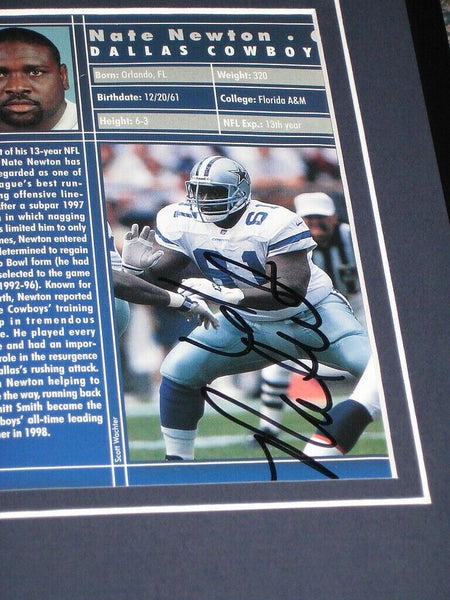 Nate Newton Signed Framed 11x17 Photo Display Cowboys Florida A&M