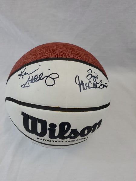 Suzie McConnell-Serio + Kevin Stallings Dual Signed Basketball Pitt Panthers