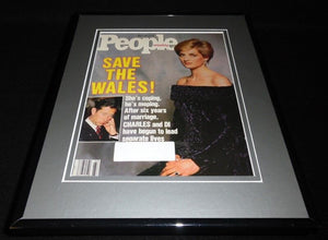 Princess Diana & Prince Charles Framed ORIGINAL 1987 People Magazine Cover 