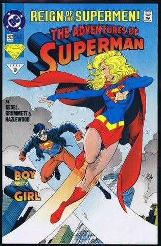 Adventures of Superman #502 ORIGINAL Vintage 1993 DC Comics GGA Supergirl