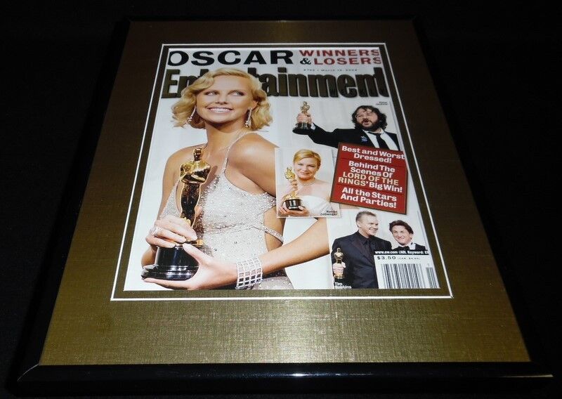 Charlize Theron Framed ORIGINAL 2004 Entertainment Weekly Cover Oscars