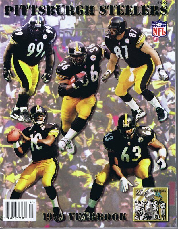 1999 Pittsburgh Steelers Yearbook Joey Porter Aaron Smith Rookie 