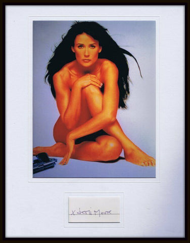 Demi Moore Signed Framed 11x14 Striptease Photo Display JSA 