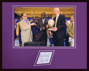 Mitch Kupchak Signed Framed 11x14 Photo Display Lakers w/ trophy