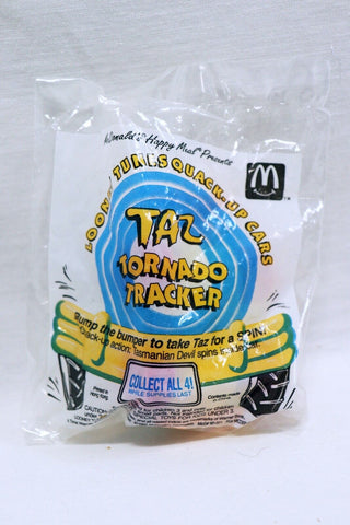 VINTAGE SEALED 1992 McDonald's Looney Tunes Taz Tasmanian Devil Tornado Tracker