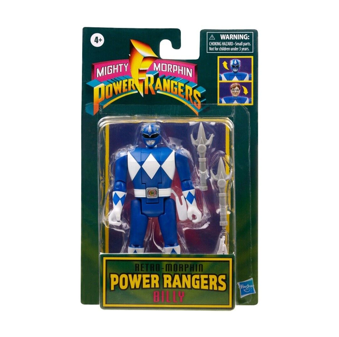 NEW SEALED 2021 Power Rangers Retro Billy Action Figure Walmart Exclusive