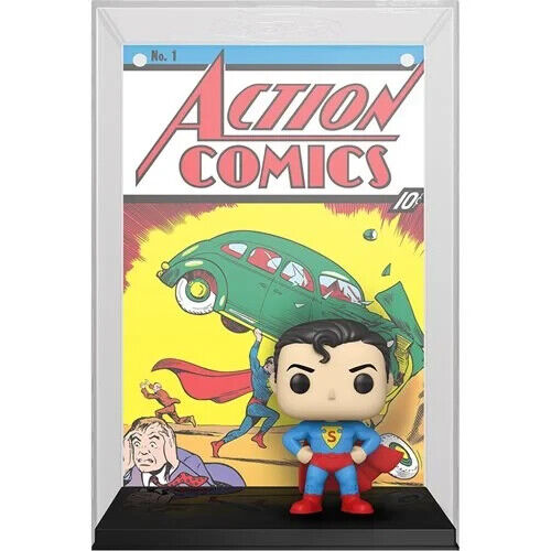 NEW SEALED 2022 Funko Superman Action Comics 1 Pop! Comic Cover Figure with Case