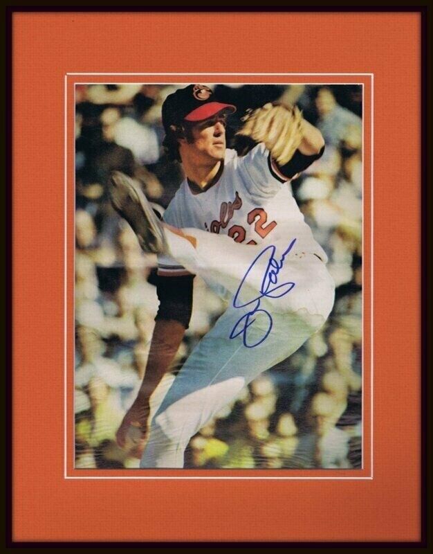 Jim Palmer Signed Framed 11x14 Photo Display Orioles