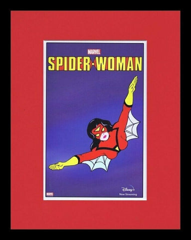 2019 Spider Woman Cartoon Disney+ 11x14 Framed ORIGINAL Advertisement 