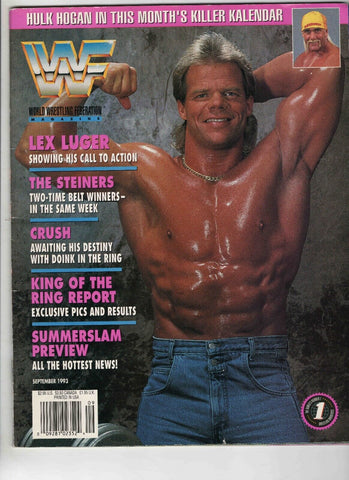 Sep 1993 WWF Magazine Lex Luger Steiners Yokozuna