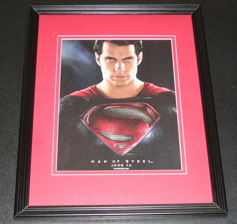 2013 Man of Steel 11x14 Framed ORIGINAL Vintage Advertisement Henry Cavill