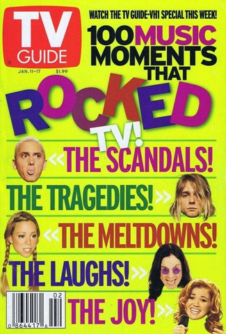 ORIGINAL Vintage Jan 11 2003 TV Guide No Label Eminem Kurt Cobain Mariah Carey