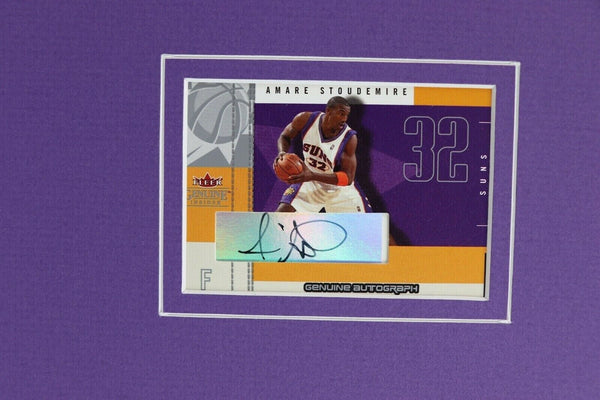 Amare Stoudemire Signed Framed 16x20 Dunk Photo Display FLEER Suns Knicks