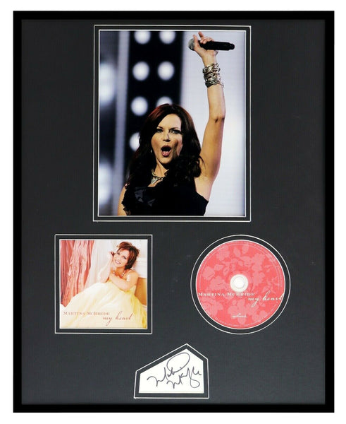 Martina McBride Signed Framed 16x20 My Heart CD & Photo Display