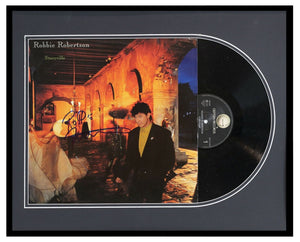 Robbie Robertson Signed Framed 1991 Storyville Record Album Display