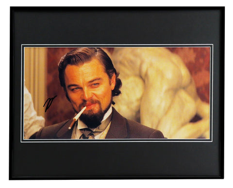 Leonardo DiCaprio Signed Framed 16x20 Photo Display AW Django Unchained