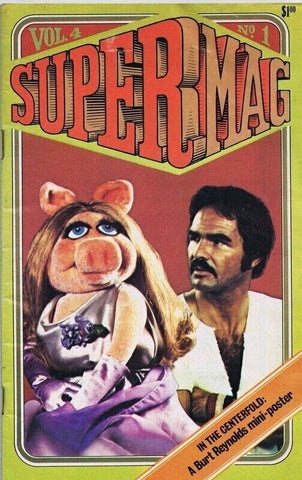 ORIGINAL Vintage 1979 SuperMag Magazine Vol 4 #1 Miss Piggy Burt Reynolds Muppet