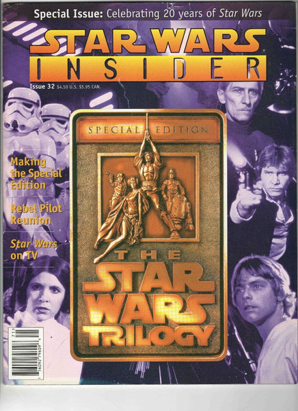 Star Wars Insider Magazine #32 VINTAGE 1997 Mark Hamill Carrie Fisher