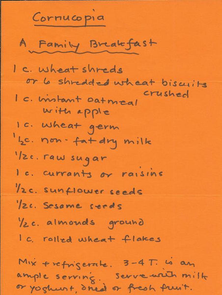 Elizabeth Kent Gay Signed 1968 Handwritten Breakfast Recipe / Letter