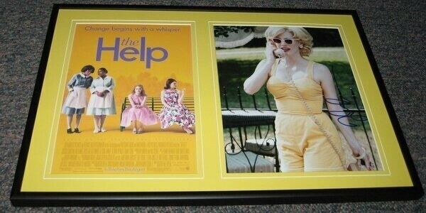 Jessica Chastain The Help  Signed Framed 12x18 Photo Set #2