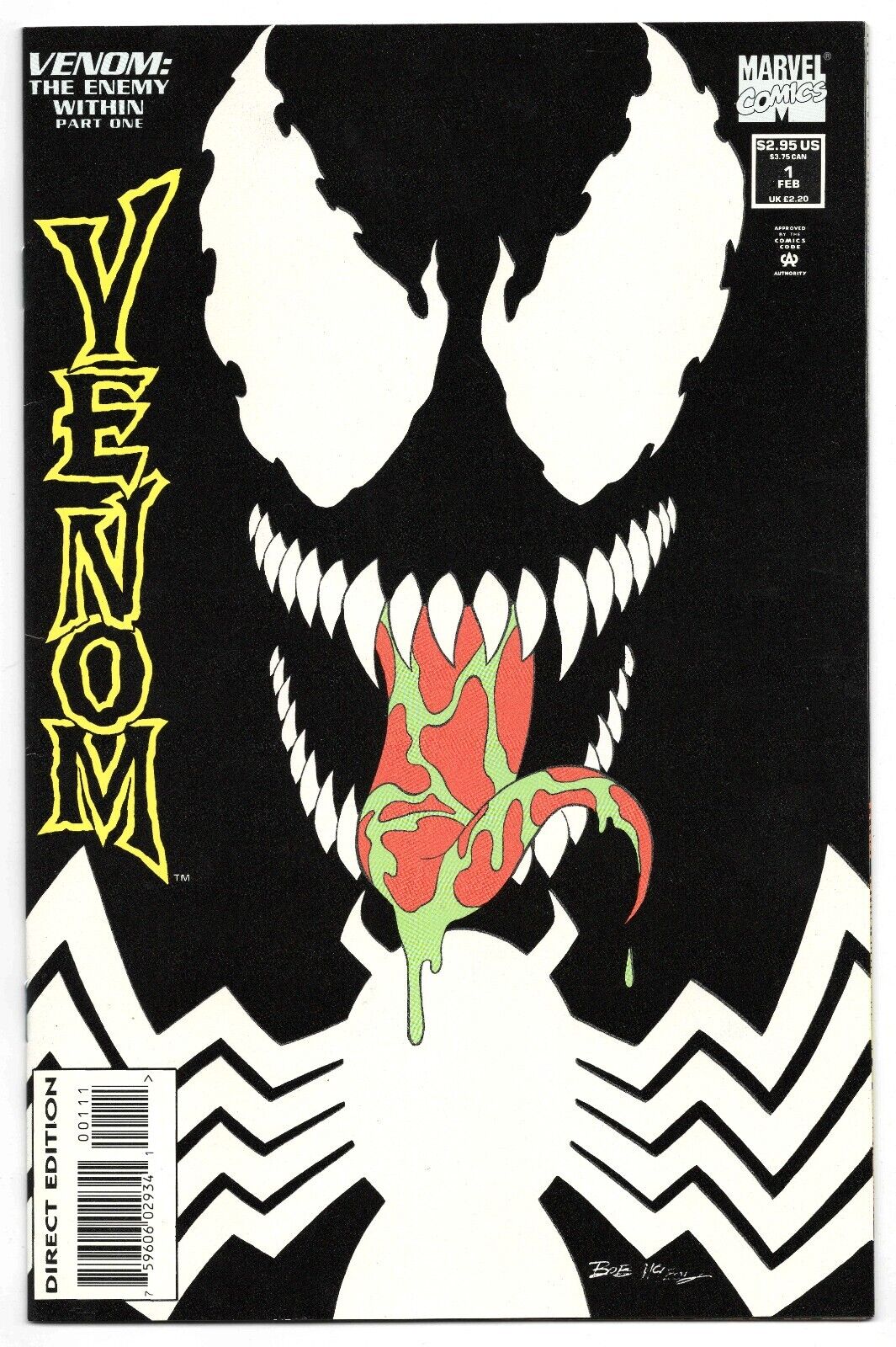 Venom Enemy Within #1 VINTAGE 1994 Marvel Comics