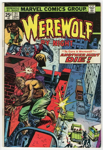 Werewolf by Night #21 ORIGINAL Vintage 1964 Marvel Comics 1st Glenn Talbot