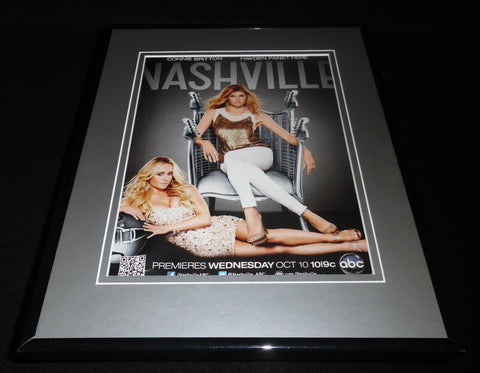 Nashville 2012 Framed 11x14 ORIGINAL Advertisement Connie Britton H Panettiere