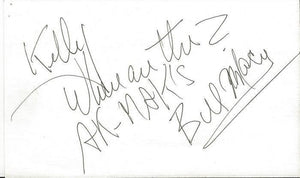 Bill Macy Signed 3x5 Index Card Maude