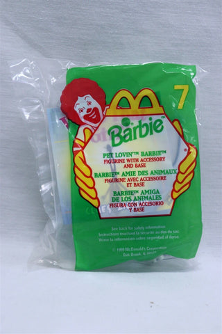 VINTAGE SEALED 1999 McDonald's Pet Lovin Barbie Doll