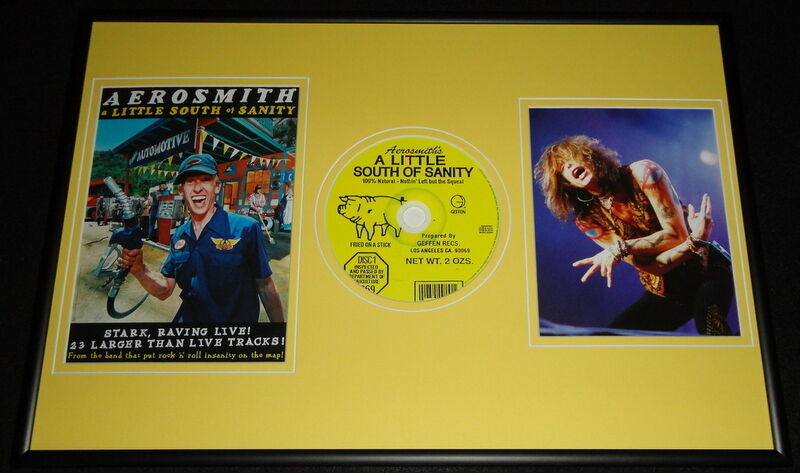 Aerosmith Framed 12x18 A Little South of Sanity CD & Poster Display