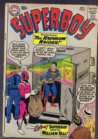 Superboy #84 ORIGINAL Vintage 1960 DC Comics Rainbow Raider