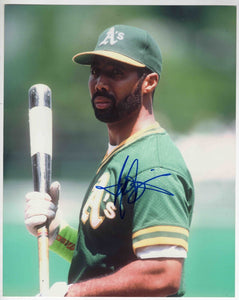 Harold Baines Signed 8x10 Photo A's