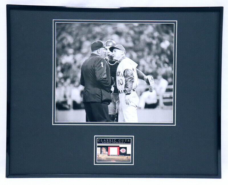 Sparky Anderson 16x20 Framed Game Used Pants & Photo Display Reds