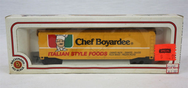 VINTAGE 1980s Bachmann HO Scale Chef Boyardee 51' Steel Box Car