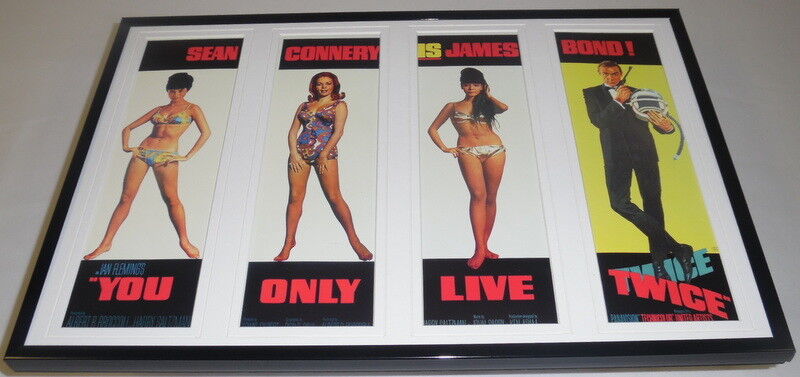 You Only Live Twice James Bond 11x17 Framed Repro Poster Set Sean Connery