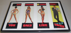 You Only Live Twice James Bond 11x17 Framed Repro Poster Set Sean Connery