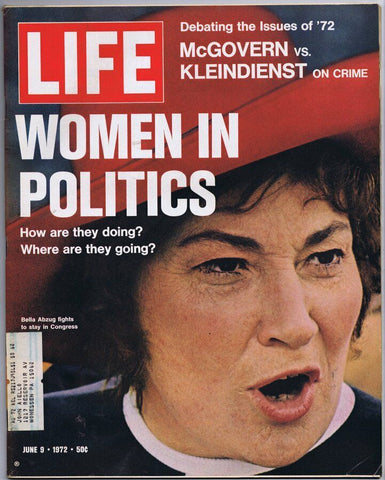 ORIGINAL Vintage Life Magazine June 9 1972 Bella Abzug Women in Politics