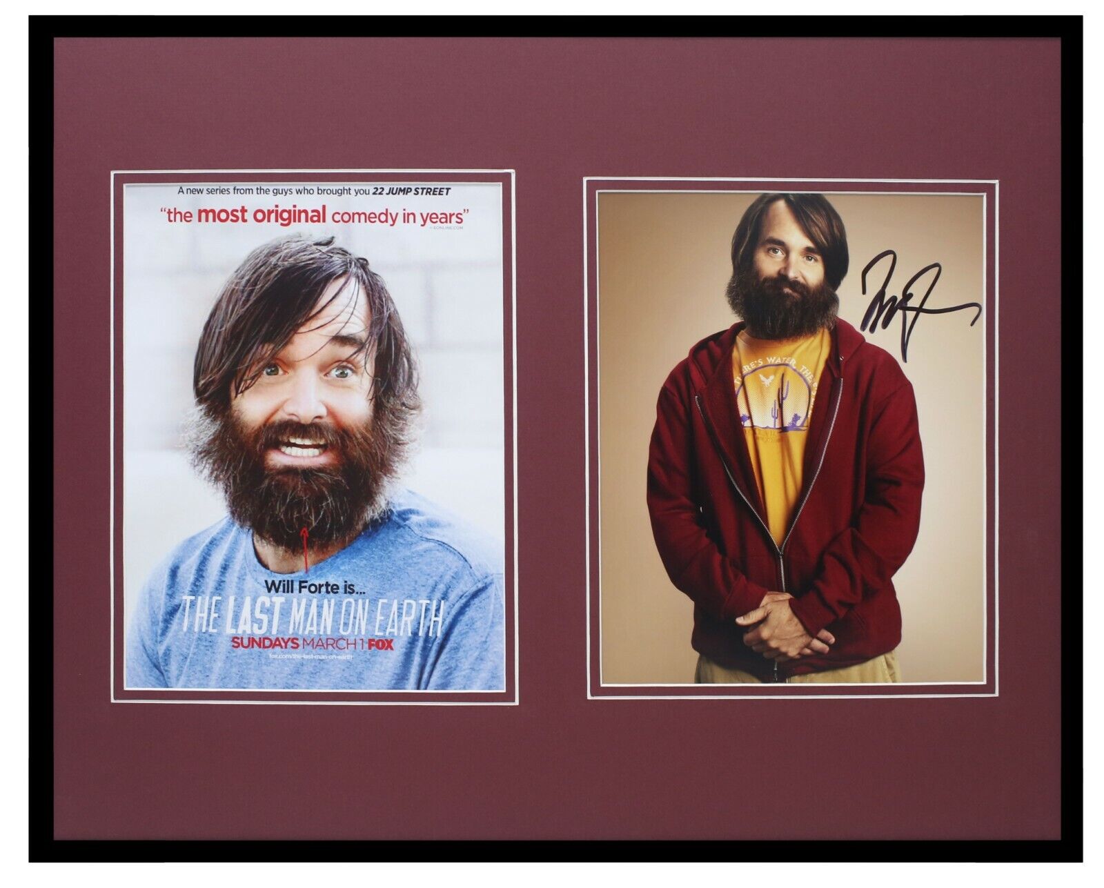 Will Forte Signed Framed 16x20 Photo Set AW Last Man on Earth