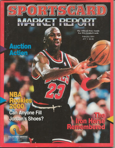 VINTAGE Feb 2001 Sportscard Market Report Magazine Michael Jordan 