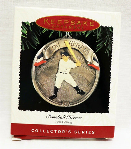 VINTAGE 1995 Hallmark Keepsake Christmas Ornament Lou Gehrig Yankees